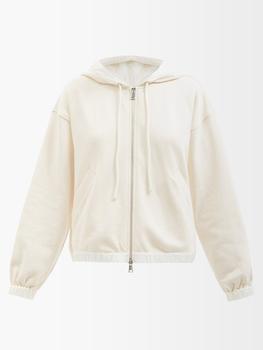 moncler polo直邮, Moncler | Shell-trimmed jersey hooded sweatshirt商品图片 