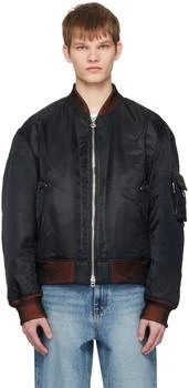 推荐Black Padded Bomber Jacket商品