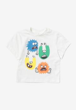 Stella McCartney | Boys Monster Print Crewneck Short-Sleeved T‐shirt商品图片,