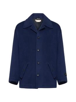 Marni | Marni Coats & Jackets in Light Navy,商家Modayn,价格¥7877