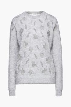 Brunello Cucinelli | Embellished mélange knitted sweater商品图片,3.5折