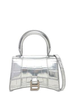 巴黎世家沙漏包价格, Balenciaga | Mini Hourglass Cocco Print Leather Bag商品图片 