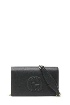 推荐Soho Shoulder Bag in Black Leather商品
