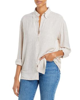 VANESSA BRUNO多少钱, VANESSA BRUNO | Druyat Striped Cotton Shirt商品图片 