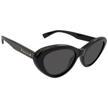 推荐Gucci Grey Cat Eye Ladies Sunglasses GG1170S 001 54商品
