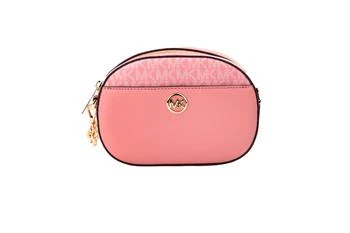 Michael Kors | Michael Kors Jet Set Glam Tea Rose Leather Oval Crossbody Handbag Women's Purse 4.2折