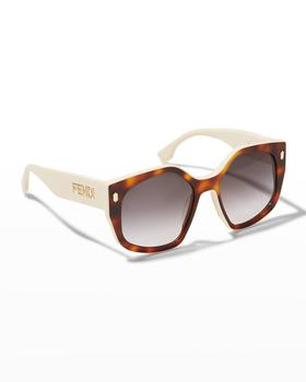 Fendi | Geometric Square Acetate Sunglasses商品图片,