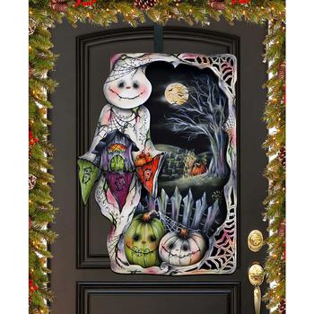 商品Designocracy | Holiday Door Decor Wall Decor Night of the Pumpkins Wooden J. Mills-Price,商家Macy's,价格¥1130图片