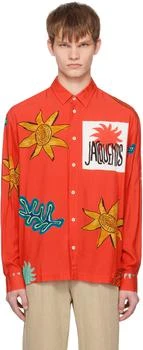 Jacquemus | 红色 Le Raphia 系列 La Chemise Baou 衬衫,商家SSENSE CN,价格¥2316