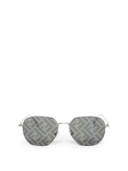 墨镜fendi是什么牌子, Fendi | Round Reflective Logo Sunglasses商品图片 