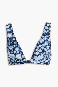 Ganni | Phanton floral-print bikini top商品图片,3折
