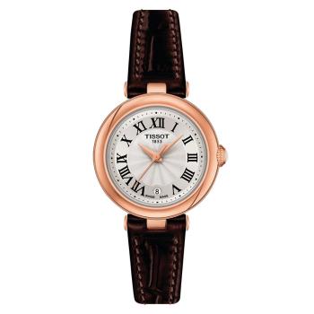 商品Tissot | 预订款2-3周 天梭 小美人系列 女士白色表盘石英机芯精钢表壳棕色皮质表带腕表26毫米T126.010.36.013.00,商家IWCOCO,价格¥2833图片