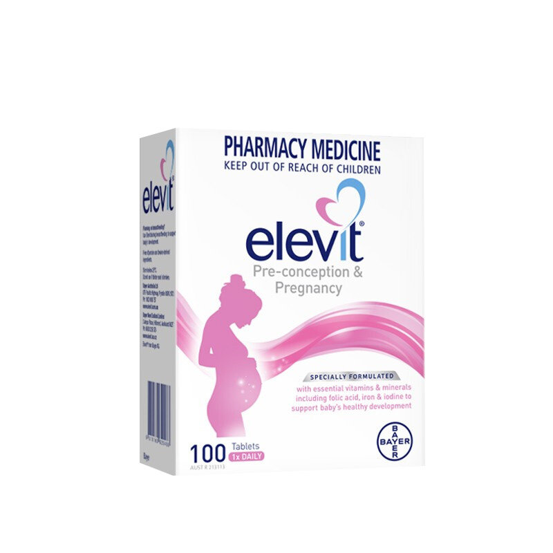 商品Elevit爱乐维备孕哺乳期叶酸复合维生素孕妇专用100片图片