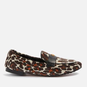 推荐Tory Burch Leopard Print Leather and Velvet Ballet Shoes商品