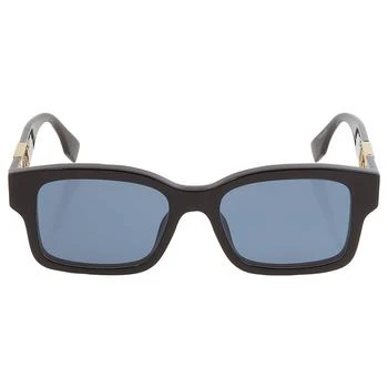 推荐Smoke Rectangular Men's Sunglasses FE40050I 01V 53商品