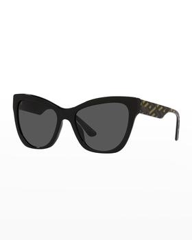 推荐Greca Logo Acetate Cat-Eye Sunglasses商品