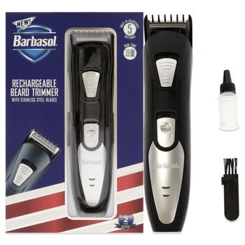 商品Rechargeable Beard Trimmer by Barbasol for Men - 3 Pc Shaver, Cleaning Brush, Blade Oil图片