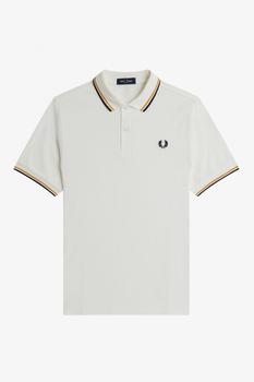 fred perry polo衣服, Fred Perry | Fred Perry M3600 Twin Tipped Polo - Ecru / Golden Hour / Navy商品图片 