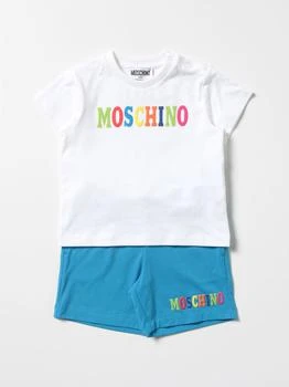 推荐Moschino Baby t-shirt + shorts with logo set商品