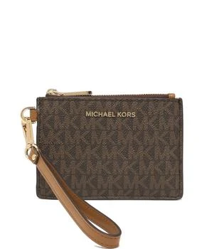 Michael Kors | Signature Logo-print Canvas Small Logo Coin Purse - Brown 6.1折, 满$200减$10, 满减