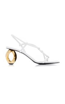 推荐JW Anderson - Women's Chain Leather Sandals - White - IT 36 - Moda Operandi商品