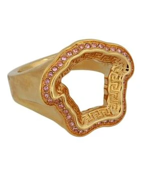 Versace | Crystal Embellished Medusa Greca Ring,商家Maison Beyond,价格¥948