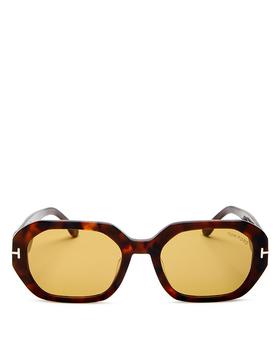 tom ford墨镜推荐, Tom Ford | Women's Veronique Square Sunglasses, 55mm商品图片 