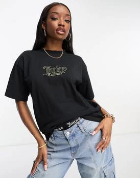 推荐Juicy Couture logo relaxed t-shirt in black商品