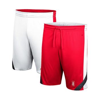 推荐Men's Cardinal, White Stanford Cardinal Am I Wrong Reversible Shorts商品
