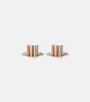 Missoni | Stripes Jenkins浓缩咖啡杯与咖啡碟两件套,商家MyTheresa CN,价格¥1964