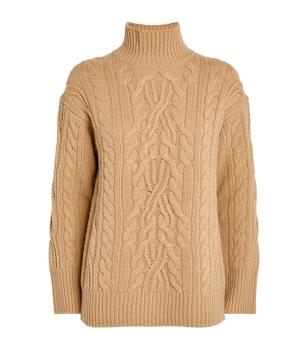 Vince | Cable-Knit Funnel-Neck Sweater商品图片,额外9折, 独家减免邮费, 额外九折