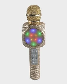 Wireless Express | Kid's Sing-A-Long Bling Bluetooth Karaoke Microphone, Gold,商家Neiman Marcus,价格¥207