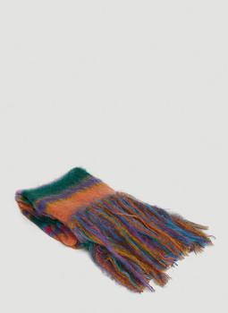 Marni | Fuzzy Stripe Scarf in Multicolour商品图片,