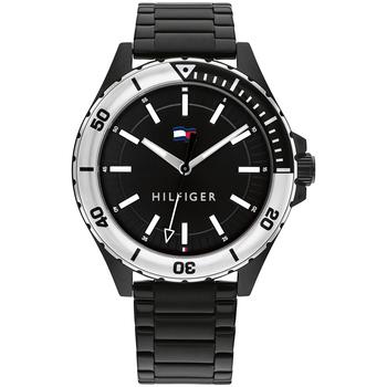 tommy hilfiger手表是什么牌子, Tommy Hilfiger | Men's Black Stainless Steel Bracelet Watch 43mm商品图片 8折×额外8.5折, 额外八五折
