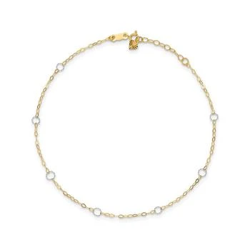 Macy's | Circle Anklet in 14k Yellow and White Gold,商家Macy's,价格¥2231