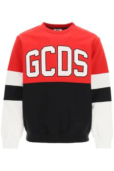 GCDS | Gcds color block sweatshirt with logo patch商品图片,4.5折
