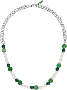 White Gold Curb Chain Necklace