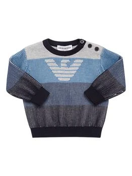 推荐Cotton Knit Sweater W/ Logo商品