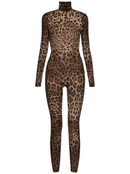 推荐Leopard Printed Silk Chiffon Jumpsuit商品