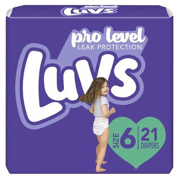 商品Luvs | Pro Level Leak Protection Diapers Size 6,商家Walgreens,价格¥84图片