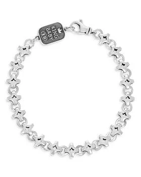 King Baby | Sterling Silver Small Diamond Link Bracelet,商家Bloomingdale's,价格¥2094