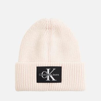 推荐Calvin Klein Jeans Logo-Appliquéd Wool-Blend Beanie商品