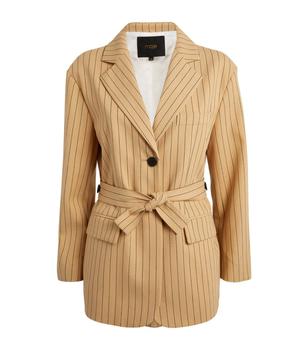 maje外套, Maje | Striped Belted Blazer商品图片 5折