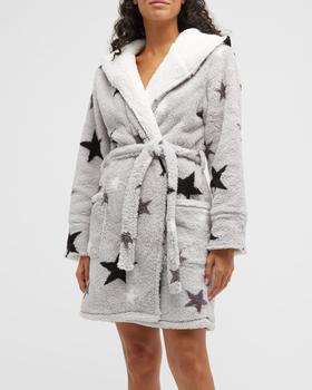 推荐Star-Print Hooded Plush Robe商品