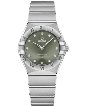 欧米茄星座, Omega | Omega Constellation Quartz 28 MM Green Diamond Dial Steel Women's Watch 131.10.28.60.60.001商品图片 9折