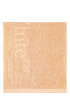 Off-White Bookish Logo Detailed Bath Towel