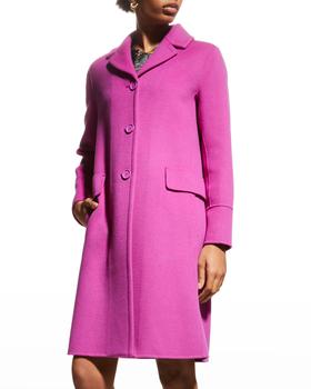 推荐Mari Single-Breasted Wool Coat商品