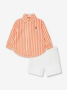 Ralph Lauren | Baby Boys Shirt And Shorts Set in Orange,商家Childsplay Clothing,价格¥914