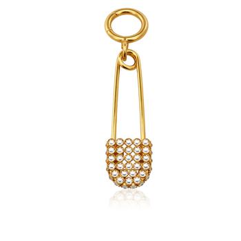 Burberry | Bronze And Crystal Kilt Pin商品图片,6.9折, 满$275减$25, 满减