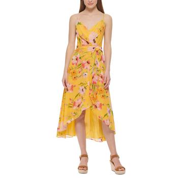 Vince Camuto经典款, Vince Camuto | Petite Floral-Print Wrap-Style Dress商品图片 5.4折×额外7折, 额外七折